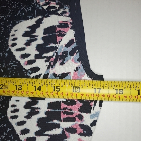 BCBG Maxazria Audrie Butterfly Knit Jacquard Dress Sz S - Picture 9 of 10